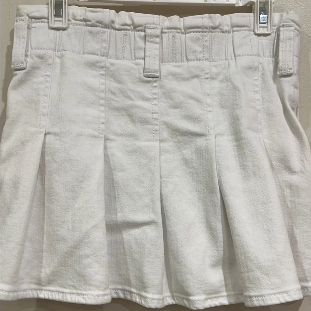 Abercrombie‎ Kids White Denim Skirt With Pockets Size 9/10